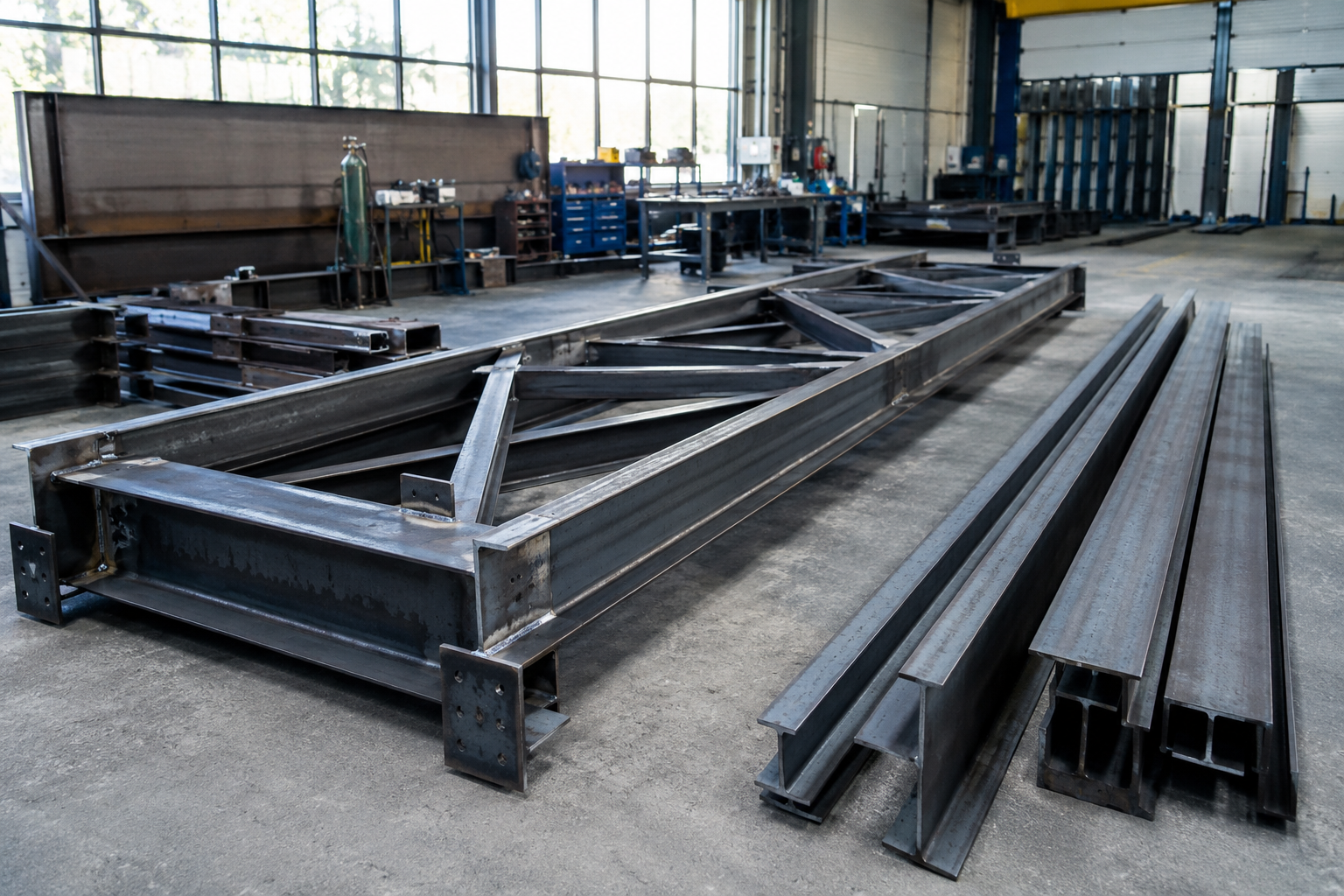 Steel structures in production